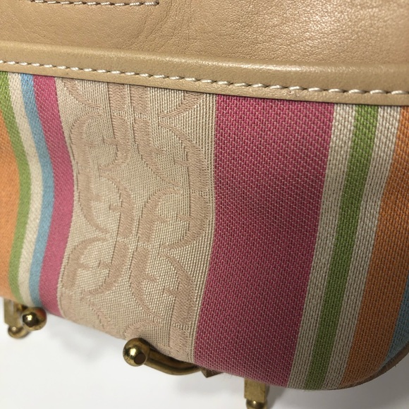 Fossil Wristlet Tan and Multi Pastel Colors Like New - Picture 10 of 10
